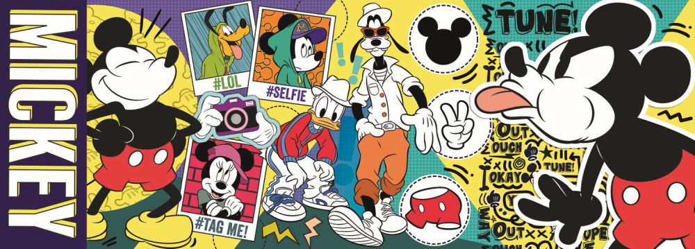 Puzzle legendarul Mickey Mouse Trefl panorama 500