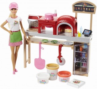 Set pizzerie Barbie cu papusa 