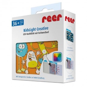 Lampa de veghe cu leduri colorate KidsLight Creative „Monstrii” REER 