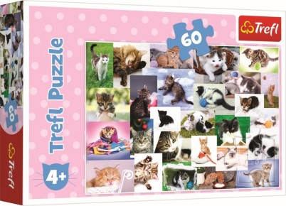Puzzle Trefl 60 O lumea a pisicilor
