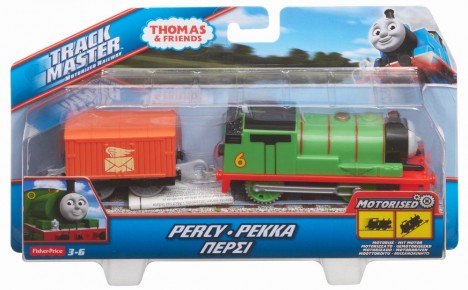 Thomas Trackmaster locomotiva Percy cu vagon