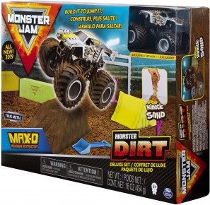 Monster Jam Set camioneta Max-D cu nisip kinetic si accesorii Maxfun