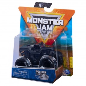 Monster Jam masinuta metalica Soldier Fortune scara 1 la 64