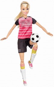 Barbie papusa jucatoare de fotbal