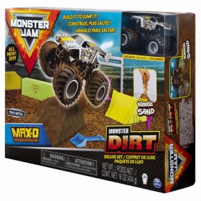 Monster Jam Set Camioneta cu nisip si accesorii Maxfun